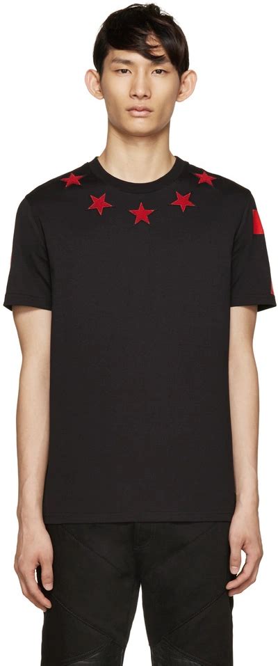 Givenchy Cuban Fit Star Appliqué Cotton Jersey T